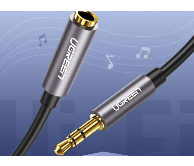 UGREEN AV118 Przedłużacz audio AUX jack 35 mm 2m czarny - 1501464 - zdjęcie 3